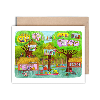 Jungle School Card