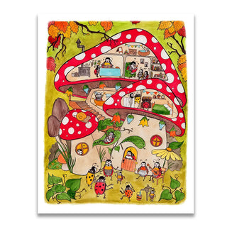 Ladybug House Print
