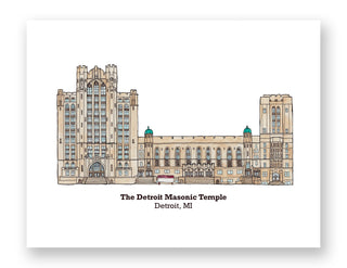 Masonic Temple Print