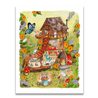 Mouse House Print