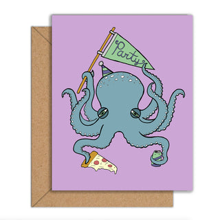 Party Animal Octopus Card