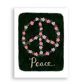 Peace Floral Print