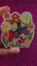 Load and play video in Gallery viewer, Mushroom glitter Vinyl Sticker
