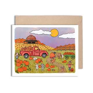 Pupper's Pumpkin Patch Card