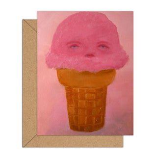 Depressed Sweetie Treaty - Sad Ice Cream Card