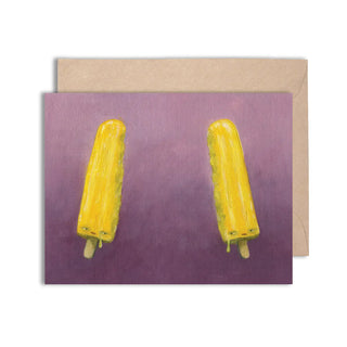Depressed Sweetie Treaty - Sad Popsicles Card