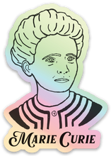 Load image into Gallery viewer, Marie curie hologram sticker
