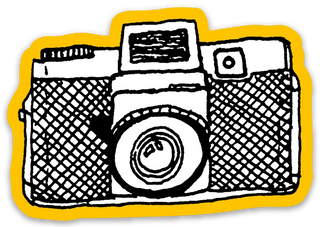 Holga Camera Vinyl Sticker