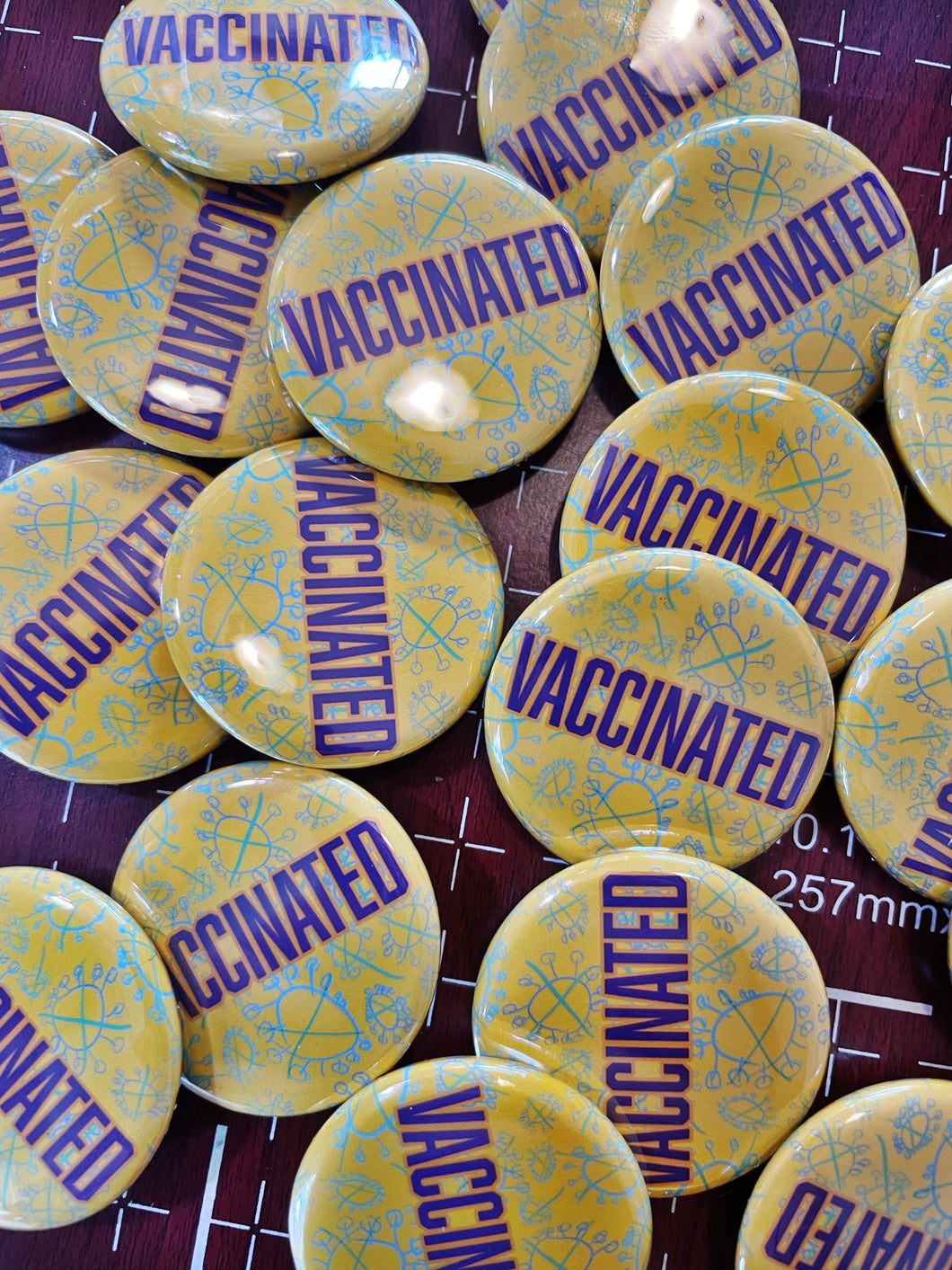 Vaccinated Button by Emitt Allen.