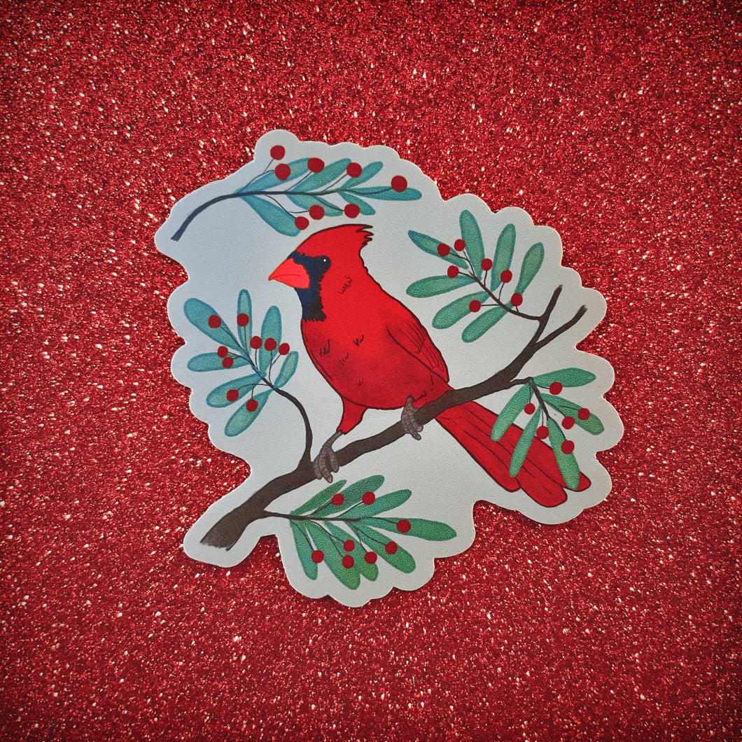 Cardinal bird Vinyl Sticker