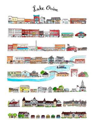 Lake Orion Michigan Print