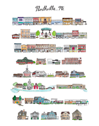 Northville Michigan Print