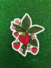 Load image into Gallery viewer, Strawberry Vinyl Sticker
