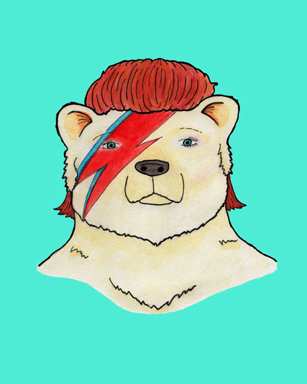 Bowie Bear Print