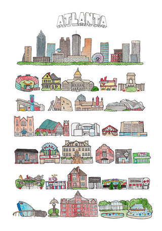 Atlanta Georgia City Print