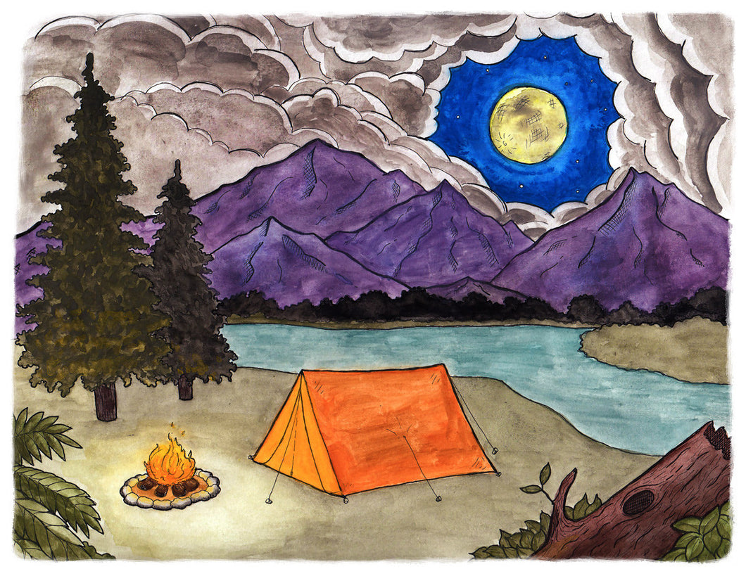 Camping print