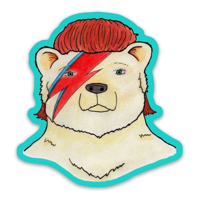 Rocker Bear Vinyl Sticker