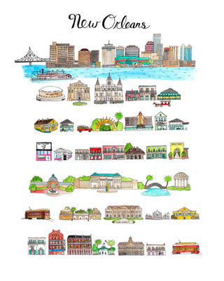 New Orleans City Print
