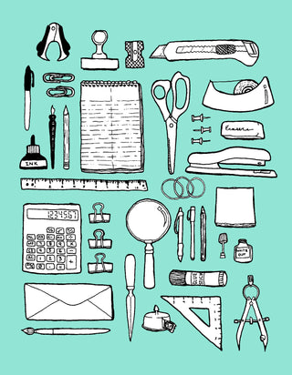 Office Supplies Illustration
