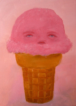 Depressed sweety treaty. Sad ice cream
