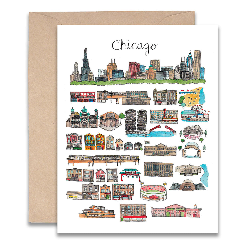 Chicago Illinois Card