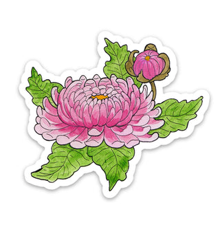 Chrysanthemum November birth flower Vinyl Sticker