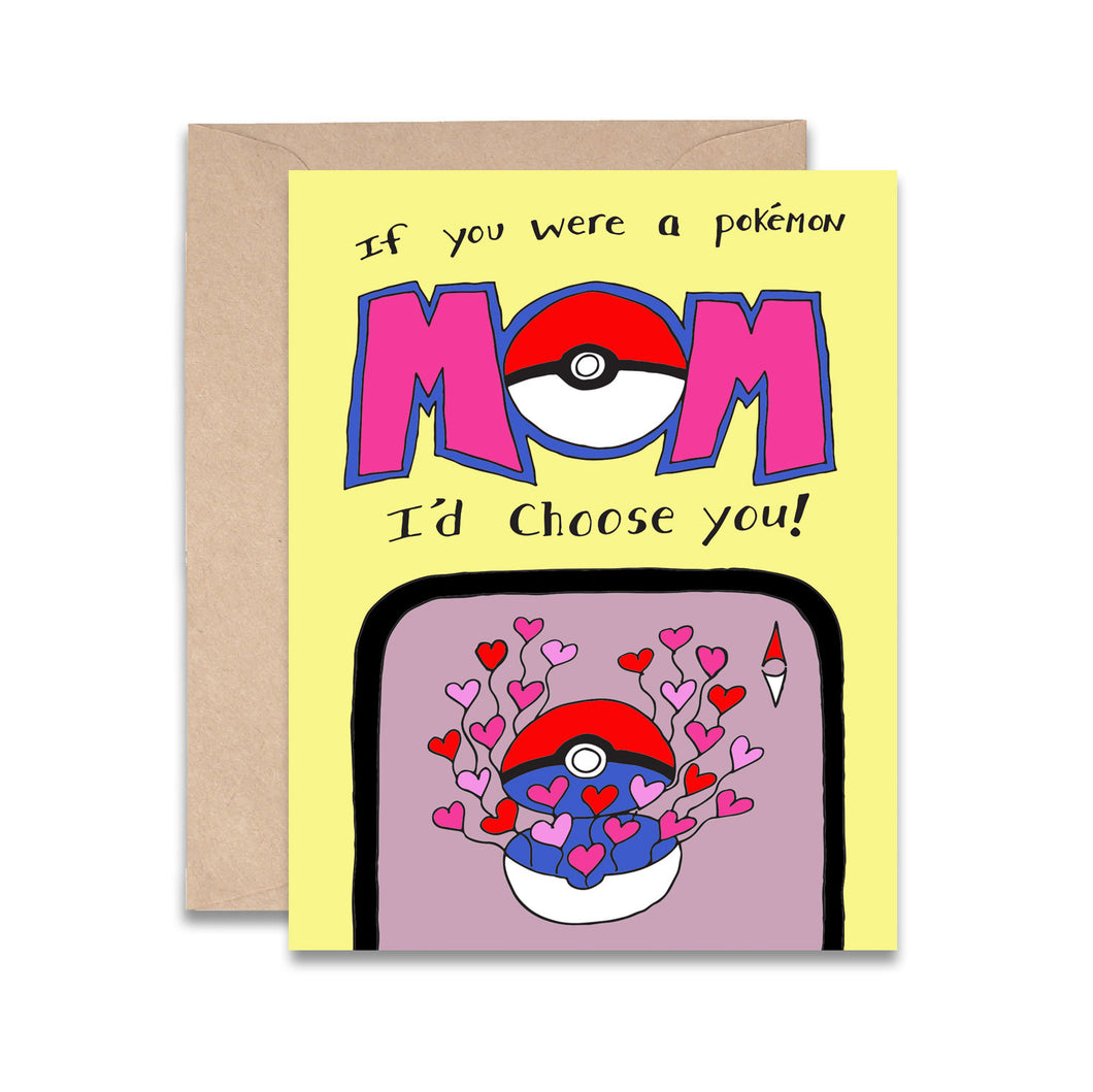 Poke' Mom mother's day card