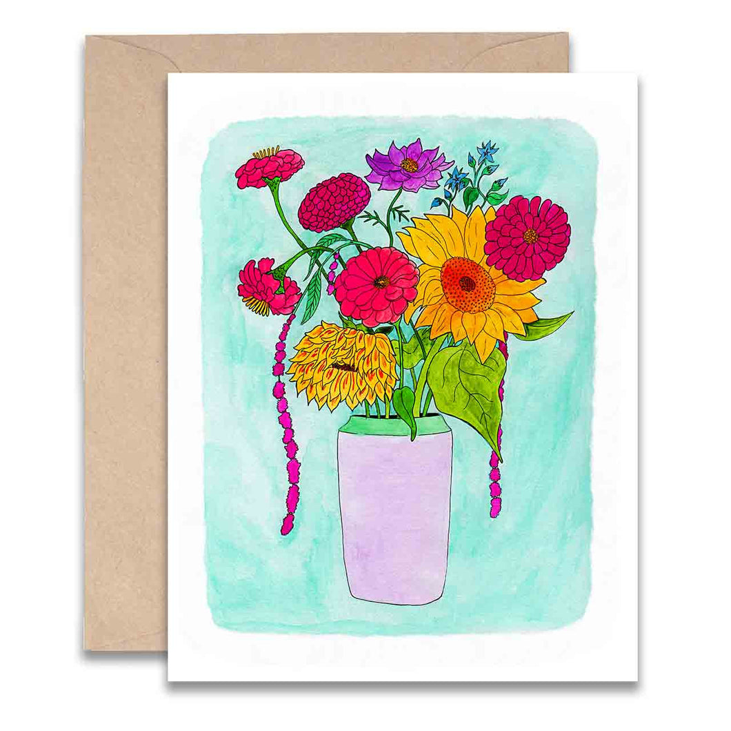 Farm flowers Card