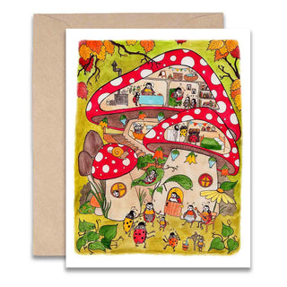 Ladybug House Card
