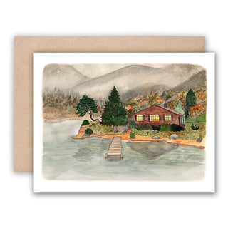 Fall Cabin Card