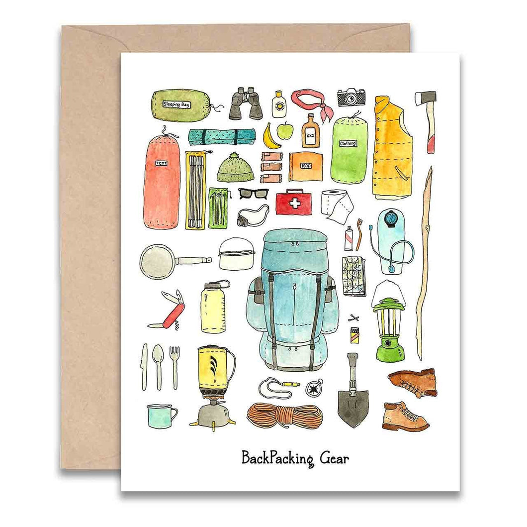 Backpacking Gear Card