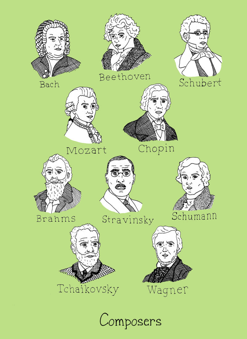 Great Composers print