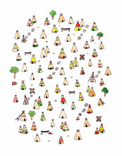Load image into Gallery viewer, Tipi Village Art Print
