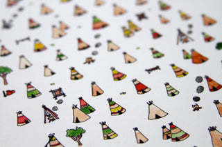Tipi Village Art Print