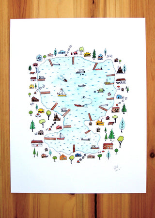 Summer Lake Print