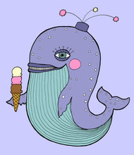 Load image into Gallery viewer, Whale &amp; Icecream Print
