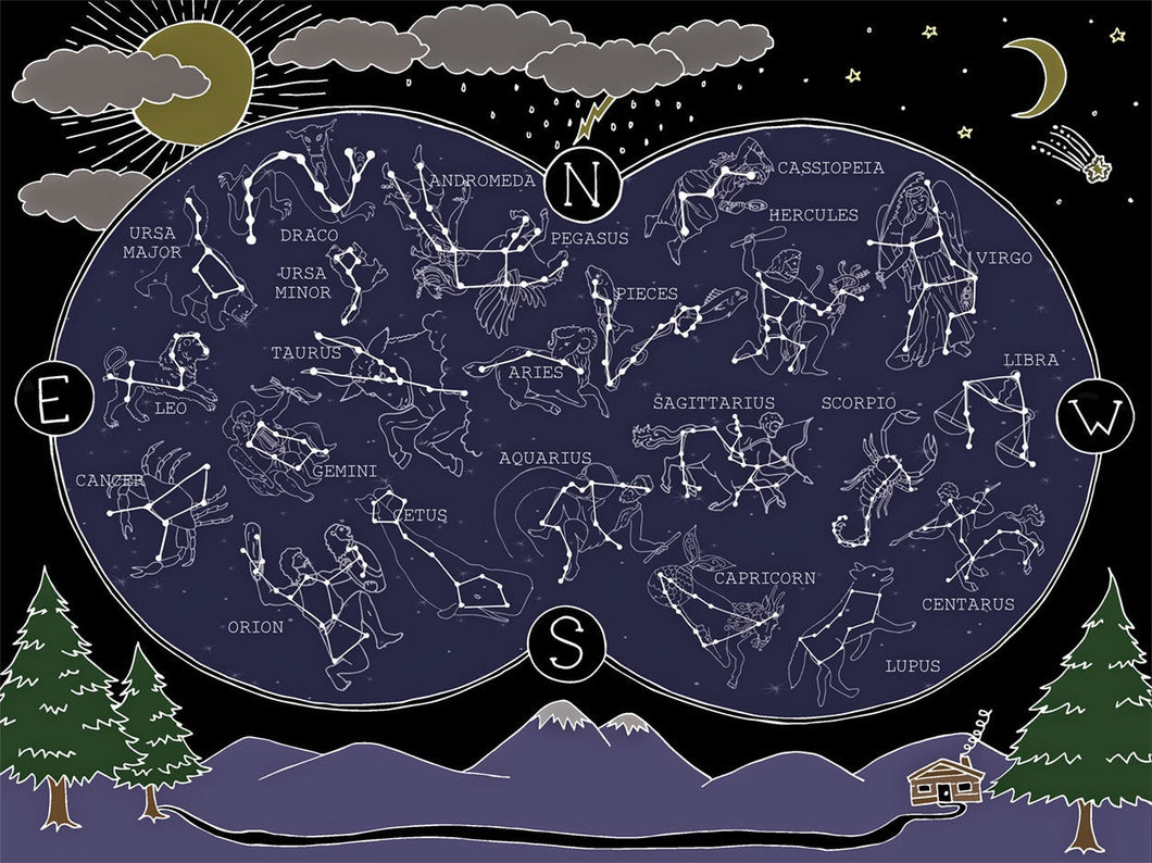 Constellation Map Print