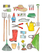 Load image into Gallery viewer, Gardening Gear Print
