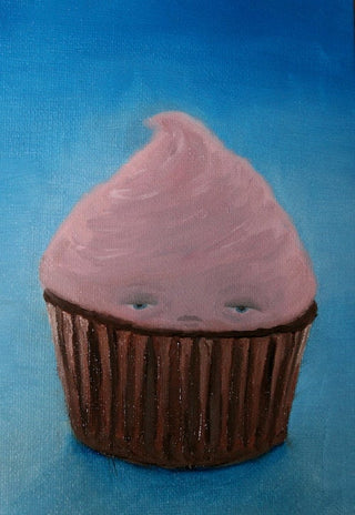 Depressed Sweetie Treaty - Sad Cupcake Print