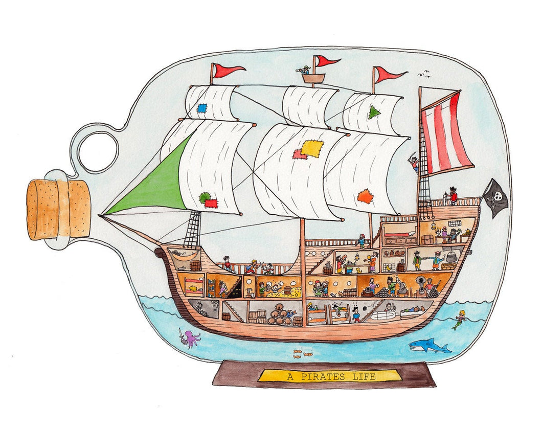 Pirate Ship Cross Section