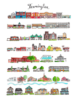Farmington MI City Portrait Print