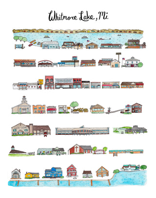 Whitmore Lake Michigan Print