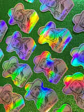 Load image into Gallery viewer, Willie Nelson holographic Vinyl Sticker
