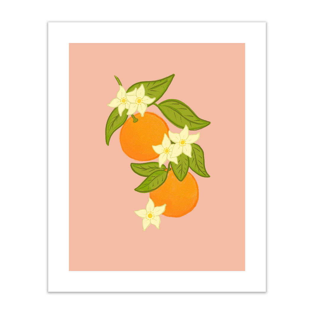 Orange Blossoms print