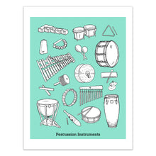 Load image into Gallery viewer, Percussion Instrument Print.
