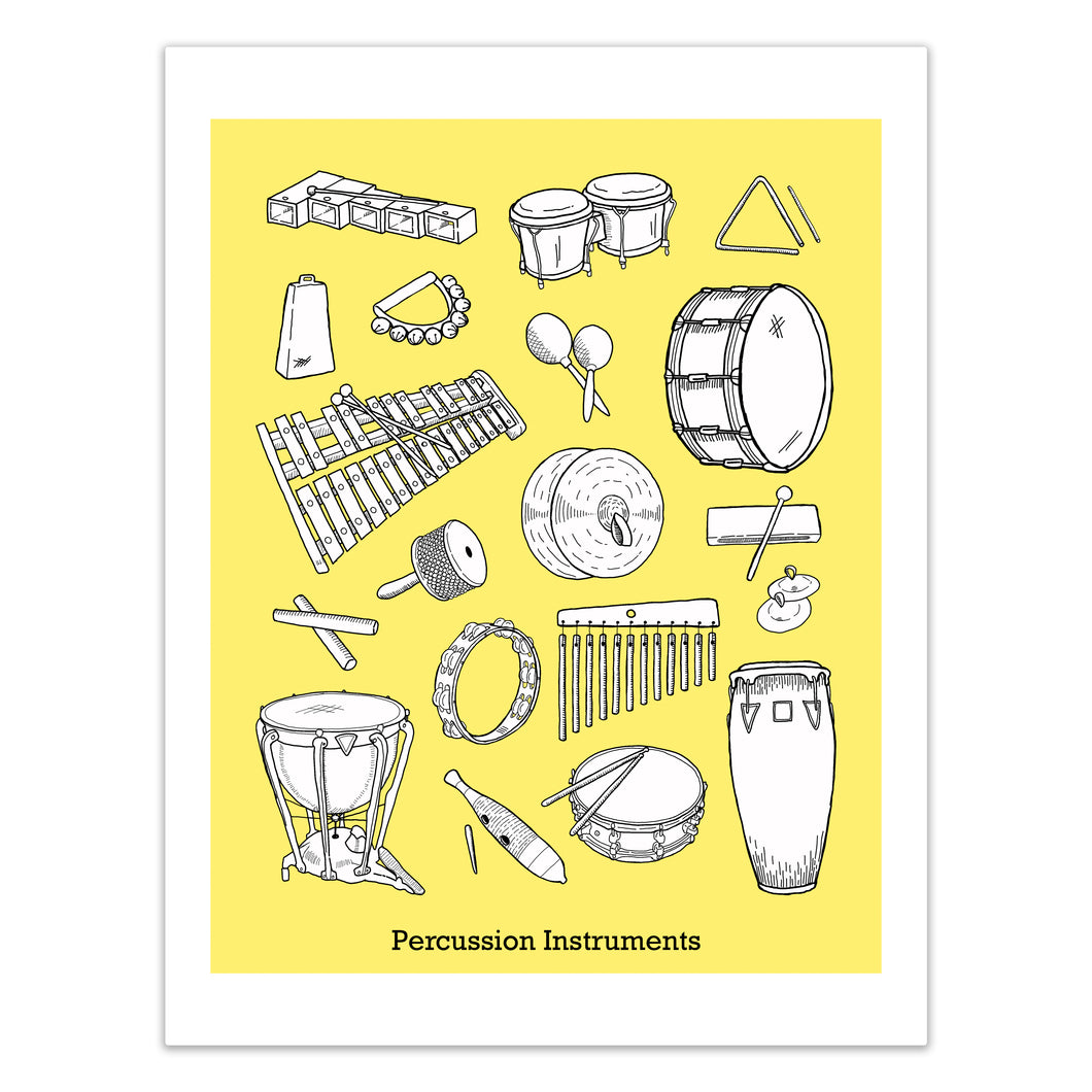 Percussion Instrument Print.
