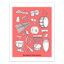 Load image into Gallery viewer, Percussion Instrument Print.
