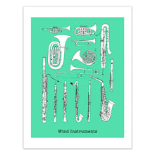 Load image into Gallery viewer, Wind Instruments Print
